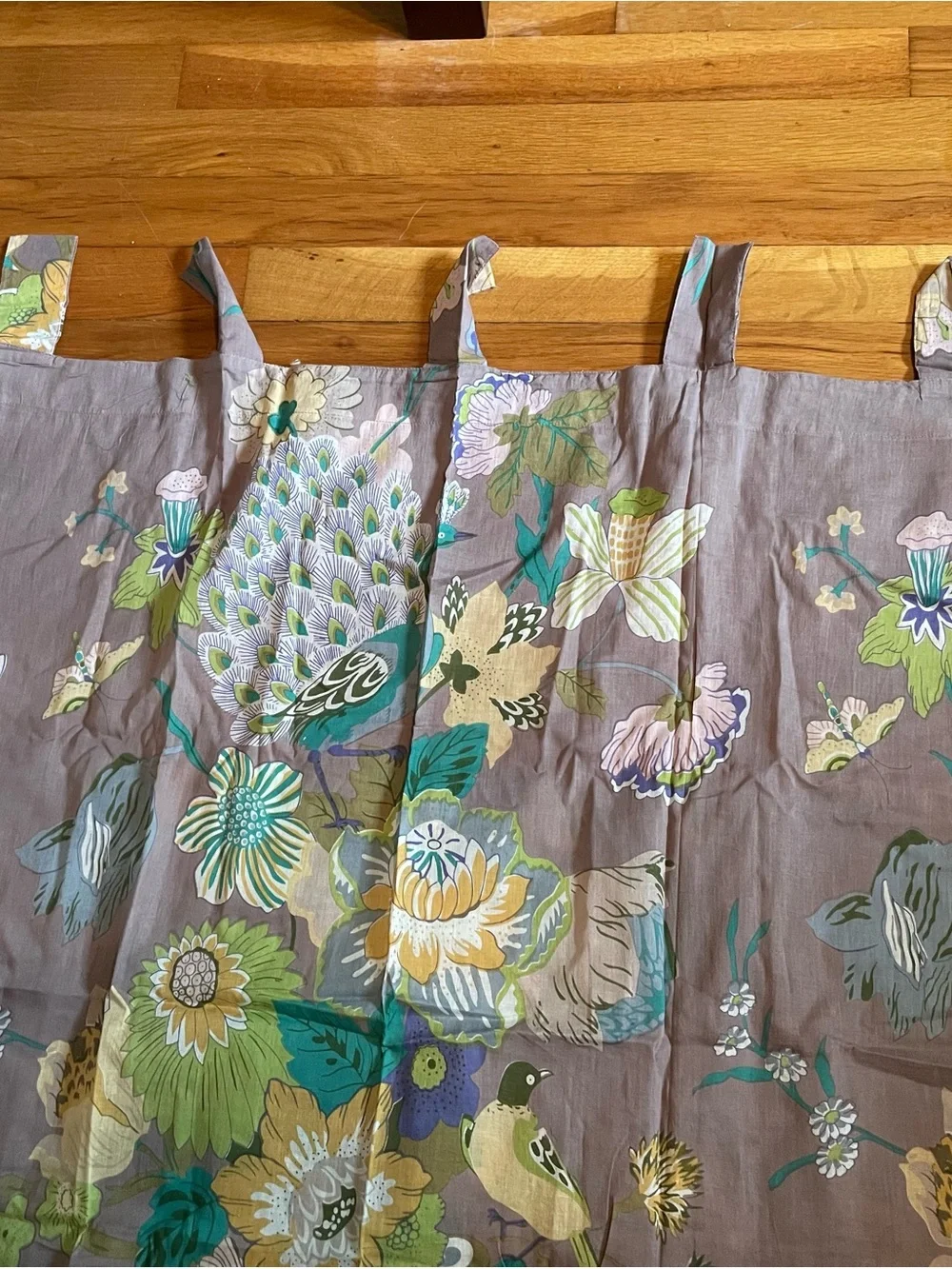 Karma Living Curtain with Botanical Designs
